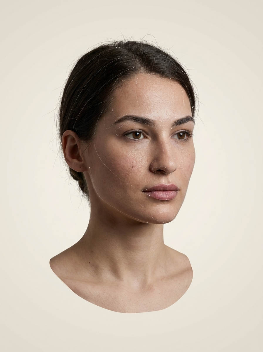 Photorealistic 3D portrait being generated